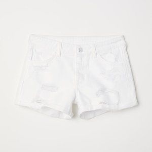 H&M White Denim Shorts